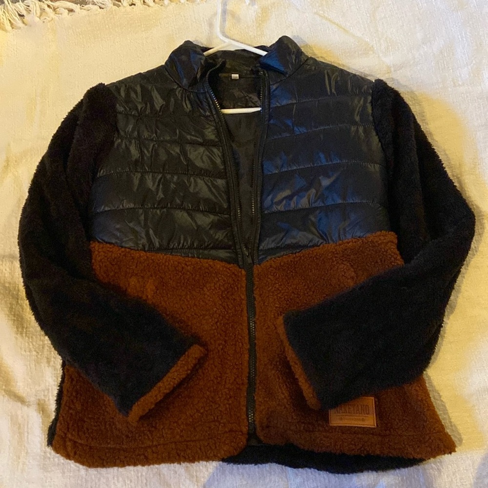 Black/brown jacket large